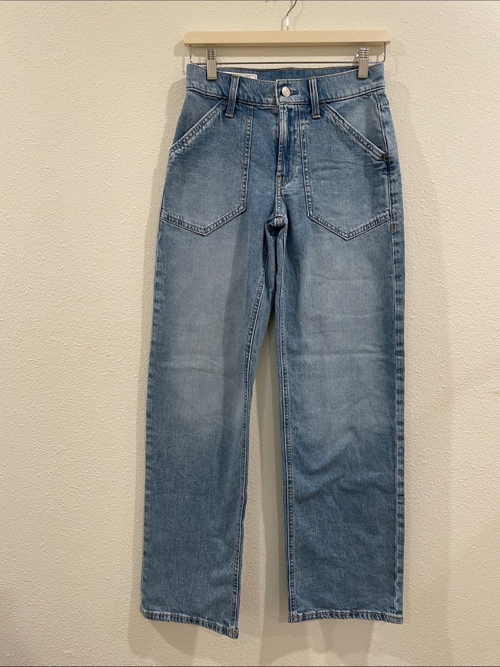 GAP The 90’s Loose Low Rise Carpenter Jeans Size 24 Baggy Relaxed Fit Classic - Picture 2 of 6